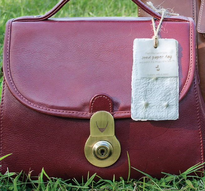 A plantable seed-paper hangtag